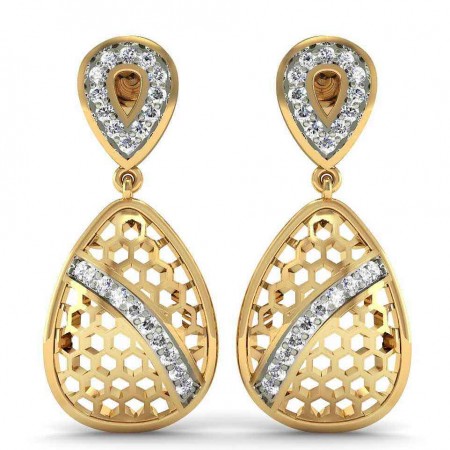 Lavish Diamond Drop Earring