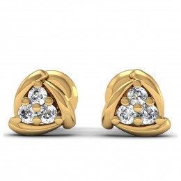 Knot sizer diamond earring