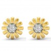 Sunflower Diamond Earring