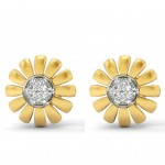 Sunflower Diamond Earring
