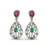  
Gemstone: Ruby+Emerald
Gold Color: White
