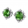  
Gemstone: Chrome Diopside
Gold Color: White