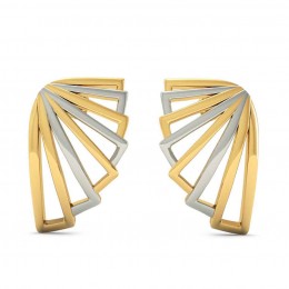 Hollow Wings Gold Stud