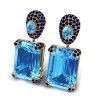  
Gemstone: Blue Topaz+Blue Sapphire
Gold Color: Yellow