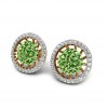  
Gemstone: Chrome Diopside
Gold Color: Yellow