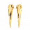 Gold Spike Drop Earrings