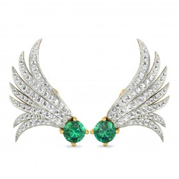 Peacock-Feather Studs Earring