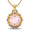  
Gemstone: Rose Quartz
Gold Color: Yellow
