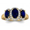  
Gemstone: Blue Sapphire
Gold Color: Yellow