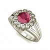  
Gemstone: Ruby
Gold Color: White