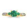  
Gemstone: Emerald
Gold Color: Yellow