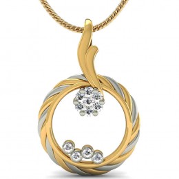 Alluring Circle Diamond Pendant